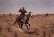 Frederic Remington The Flight Norge oil painting reproduction